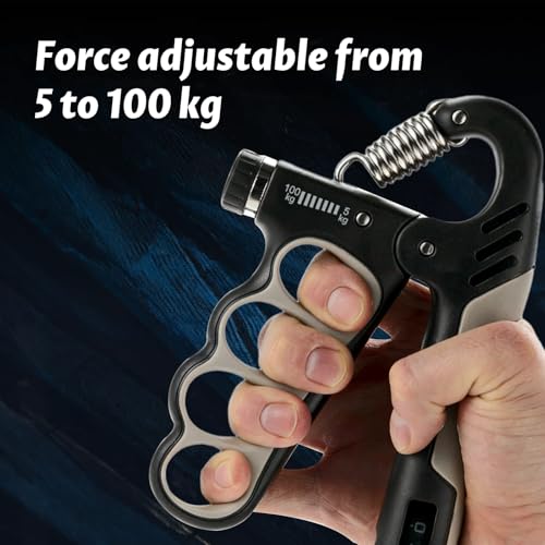 Grip Strength Trainer, Forearm Exerciser with Adjustable Resistance 11-220Lbs(5-100KG),Hand Gripper Strengthener,Hand Strength