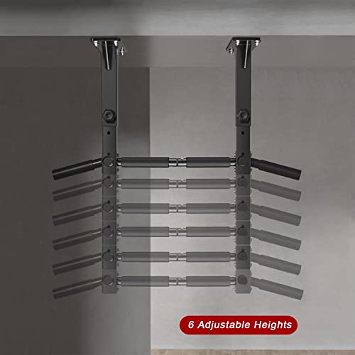 Wall Mount Pull Up Bar, Joist Beam Rafter Mount Pull-up Bar, Ceiling Mounted Chin Up Bar for Home Gym with Punching Bag Hanger - color: Black2