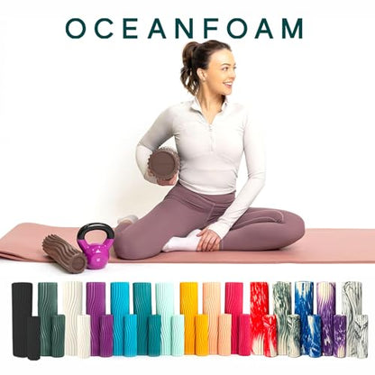 Oceanfoam Ripple Roller - Small Foam Roller for Physical Therapy (Espresso) - color: Espresso