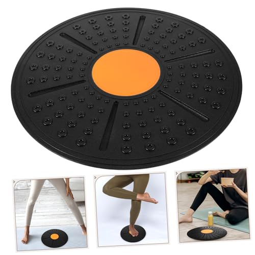 STOBAZA Balance Half Ball Board Non-slip Wobble Board for Abdominal Exercise and Sensory Rehabilitation Portable Fitness Stability Trainer with Adjustable Angle Compact Lightweight PP