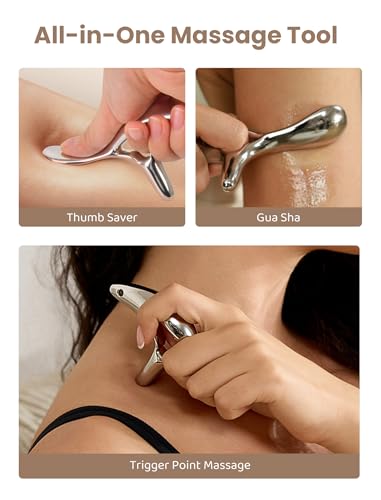 Trigger Point Massage Tool for Pain Relief Deep Tissue & Gua Sha, HSA Fascia Release Tools for Full Body, FSA Eligible Items Muscle Scraper Acupressure Tool TMJ Relief, Fathers Day Dad Gifts