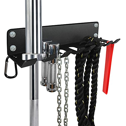 Home Gym Storage - Heavy-Duty Barbell Holder, Kettlebells, Weight Bar, Workout Rack Equipment, Foam Roller, Jump Rope, Resistance Band
