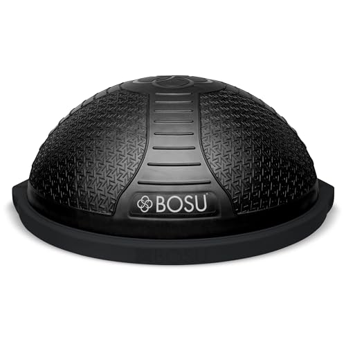 Bosu Pro NexGen 25IN Home Fitness Exercise Gym Balance Trainer with Pump - color: Black