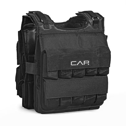 CAP Adjustable Weighted Vest 20–150 lbs for Strength Training, Running & Workouts, Weight Vest for Men & Women, Fitness Training Vest - style: 150lbs