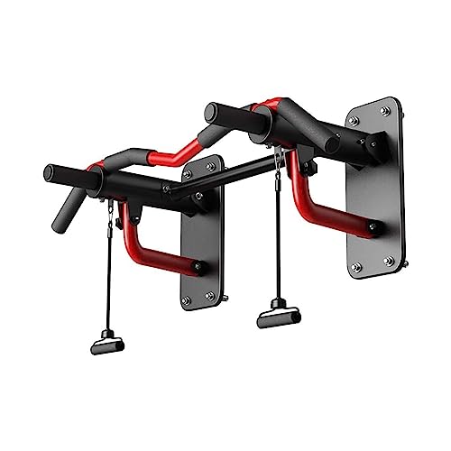 Multifunction Pull Up Bar, Wall-Mounted Strength Training Pull-UP Bars, Heavy Duty Chin Up Bar Wall Mount with Exercise Bands, Max Weight 660 LBS