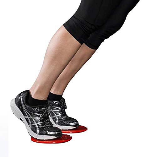 Glide Discs - Dual Sided Core Gliders for Carpet or Hardwood Floors. Abdominal Exercise Equipment with Training Guide Plus Bonus Digital Workouts