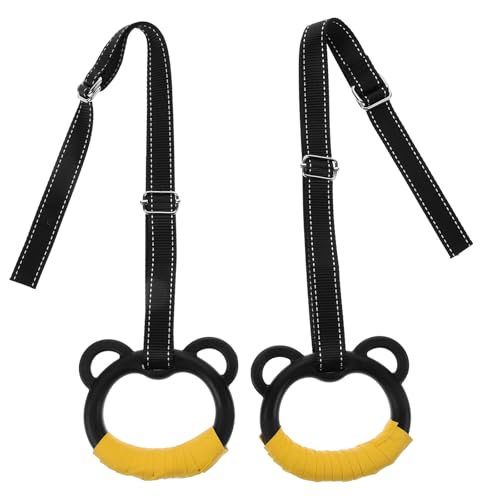 Gymnastic Rings Training Set, Practical Pull-up Rings with Adjustable Straps, Indoor Exercise Equipment for Strength and Coordination Development