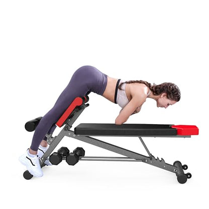Finer Form Multi-Functional Adjustable Weight Bench and Roman Chair