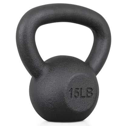 MADOG Kettlebell with Wide Handle, Made of Powder-Coated Solid Cast Iron