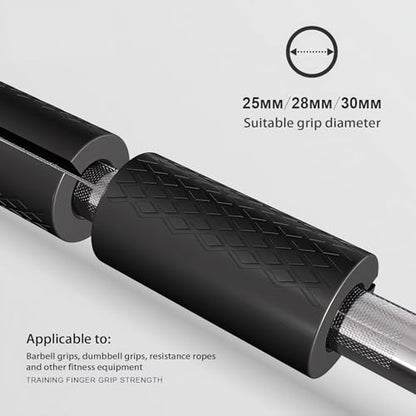 Rubber Barbell Grip, Thick Dumbbell Grip Arm Strength Tool, Barbell Clutch Suitable For Row/Puller/Kettlebell, Gym Biceps Arm Muscle Trainer