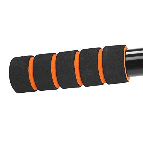 Professional Wall Mount Pull Up Bar Heavy Duty Chin Up Bar Strength Training Equipment for Home Gym Black Steel Construction with 6 Comfort Foam Grips
