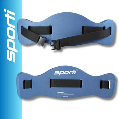 Sporti Swim Belts, Swim Float Jogbelt with Adjustable Belt for Water Fitness Exercises, Swimming Trainer Flotation Belt