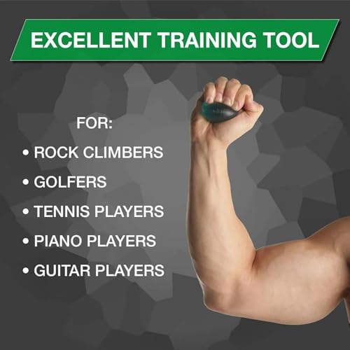 THERABAND Hand Exerciser, Ball For Hand, Wrist, Finger, Forearm, Grip Strengthening & Therapy, Squeeze Ball to Increase Hand Flexibility & Relieve Joint Discomfort, Green, Medium