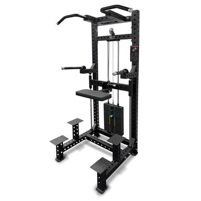 Commercial Dip & Chin Assist Machine with 220LBS Counterweight, Pull Up Assist Station Upper Body Workout Equipment with Adjustable Handles, Multi-Grip Chin Up Bar for Home Gym or Rehabilitation