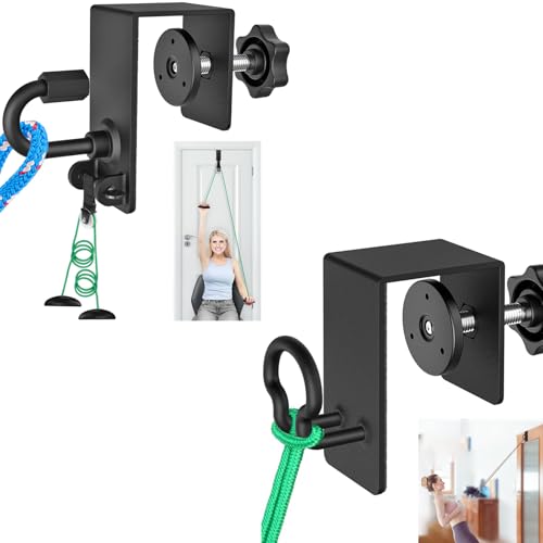 Heavy Duty Door Anchor Attachment and Shoulder Pulley for Rotator Cuff Recovery