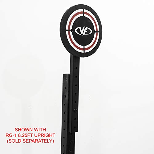 Valor Fitness Wall Ball Target with Extension - 14 in Rig Power Cage Attachments for Strength Endurance Arm Triceps Biceps Workouts RG-12