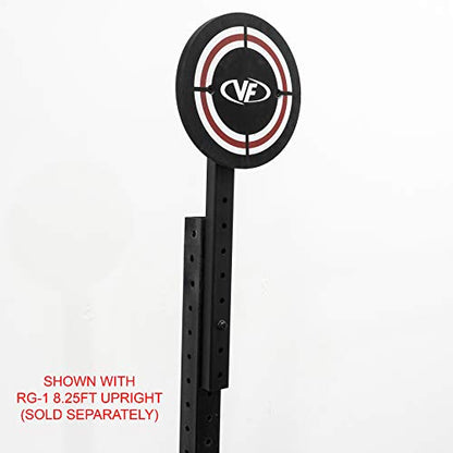 Valor Fitness Wall Ball Target with Extension - 14 in Rig Power Cage Attachments for Strength Endurance Arm Triceps Biceps Workouts RG-12