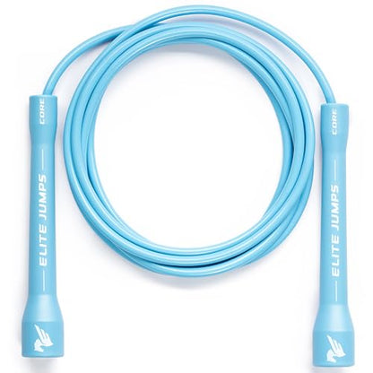 Elite Jumps Core 5mm, PVC Adjustable Skipping Rope - color: Sky Blue