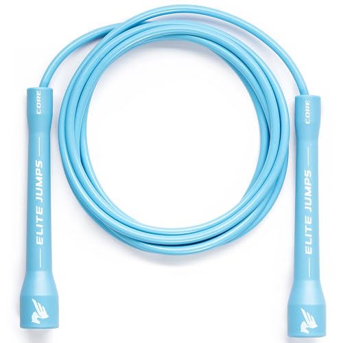 Elite Jumps Core 5mm, PVC Adjustable Skipping Rope - color: Sky Blue