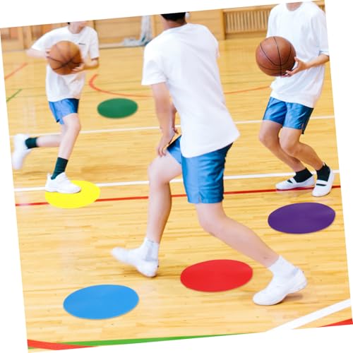 Holibanna 6Pcs Non Slip Floor Dots Agility Training Markers Spot Markers for Soccer Practice Gym Classroom Sports Activities