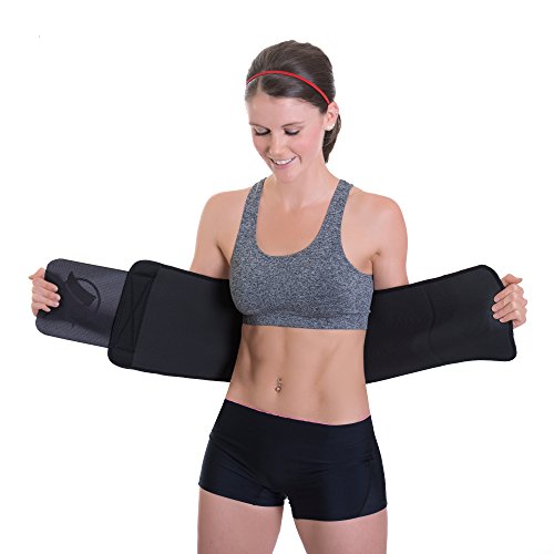 Waist Trimmer Sauna Ab Belt for Women & Men - Waist Trainer Stomach Wrap