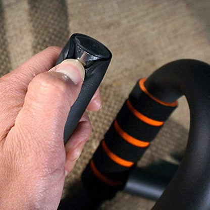 Steel Push Up Bars - Pushup Stands Handles for Home Floor and Yoga Athletics Exercise Equipment with Foam Padded Grips