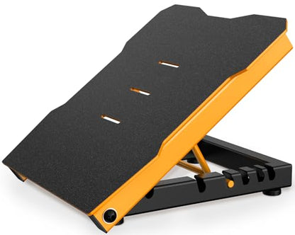 Steel Slant Board Calf Stretcher, 600 Lbs Weight Capacity 5-Level Adjustable Incline Board Squat Wedge Achilles Ankle Stretcher Non-Slip Surface for Squat, Fitness, Physical Therapy