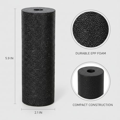 Mini EPP Foam Roller, Compact 5.9 x 2.1 Inch Travel and Gym Bag Roller (1 PC)