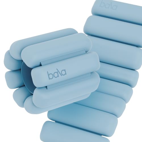 Bala Bangles Wrist & Ankle Weights for Women & Men, Home Gym Equipment - color: Sea, size: 2 LB