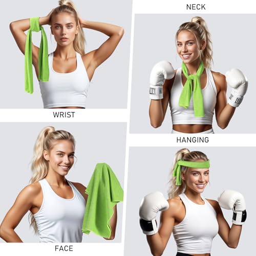 Cooling Towels - 6 Pack Cooling Towel (40"x12"), Ice Gym Towels for Working Out, Microfiber Cooling Towels for Neck and Face, Yoga Towel for Home Gym, Workout & More Activities