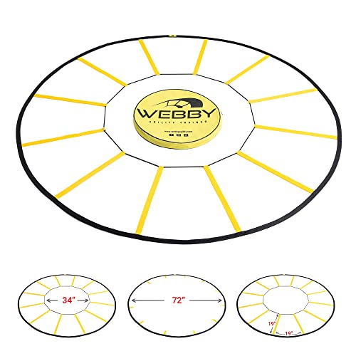 Webby Agility Trainer – Circle Speed and Agility Ladder for High Intensity Reactive Footwork Drills and Skills – A Circular Piece of Reaction Training Equipment That Changes The Way You Move - style: Original