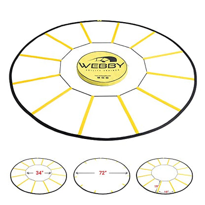 Webby Agility Trainer – Circle Speed and Agility Ladder for High Intensity Reactive Footwork Drills and Skills – A Circular Piece of Reaction Training Equipment That Changes The Way You Move - style: Original