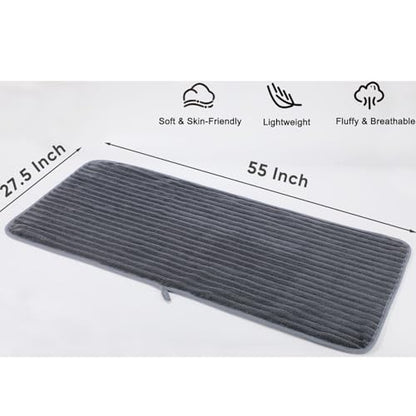 Luxury 4-Piece Quick-Dry Bath Towel Set 27.5X 55 Inches – Ultra Soft Microfiber for Bathroom, Bar, Pool, Gym & Travel – Elegant Twill Design - color: Darkgrey-lightgrey-coffe-orange