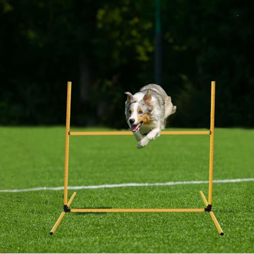 Halloscume 6 Pcs Dog Agility Training Jumps Hurdles,Yellow - color: Yellow