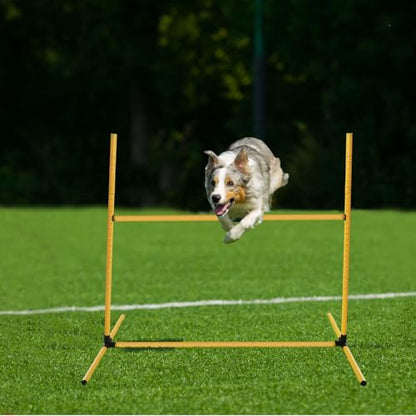 Halloscume 6 Pcs Dog Agility Training Jumps Hurdles,Yellow - color: Yellow