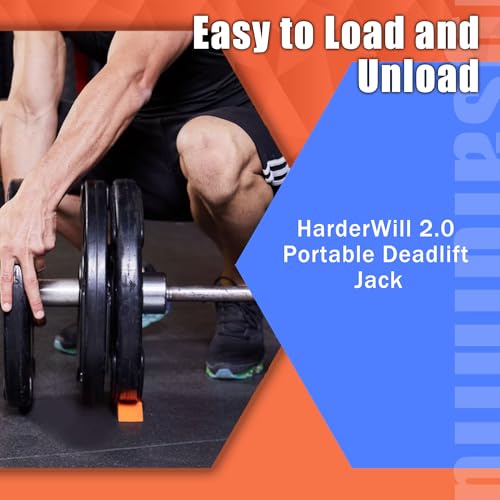 Deadlift Jack Alternative (1 Pair) Easy to Load and Unload Weight Plates, Perfect for Deadlift, Crossfit, Powerlifting, Weightlifting, Home Gym for Your Gym Bag - color: A: Orange