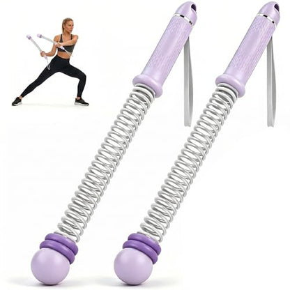 Cordless Ropeless Battle Ropes for Home Gym, Adjustable Weights Portable Battle Ropes with Storage Bag, Exercise Equipment for Strength Training, Aerobic Exercise, Men& Women,Purple