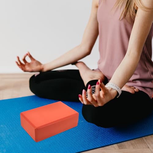 Luxshiny 2pcs Non-slip Eva Yoga Blocks 120g High-density Foam Bricks for Adults and Fitness Workout and Pilates Training Stability Support