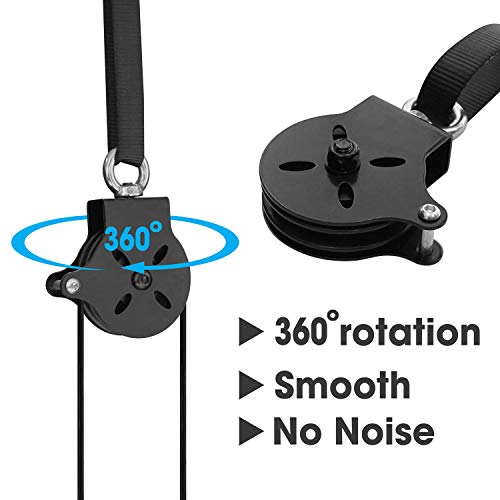 Yes4All Cable Machine Attachment, Row Handles, Tricep Rope, Straight Bar, V Bar, LAT Pulldown Accessories Load 880 LB for Home Gym - color: B. Single Combo: For 2 inch Olympic Plates