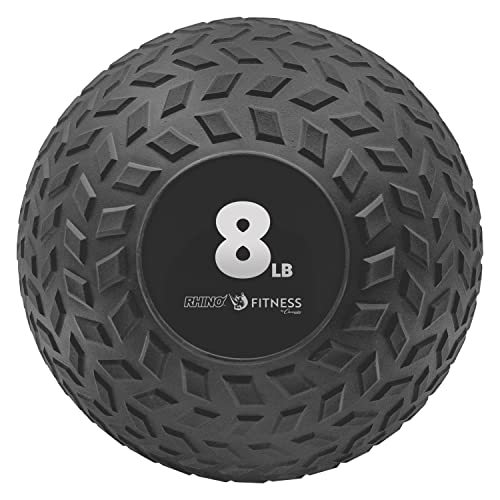 Champion Sports Rhino Fitness Slam Ball – Sand-Filled, Bounce-Resistant Ball for Strength & Conditioning, 6–50 lb - style: 8 Pound