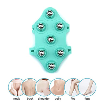 Massage Ball, Roller, Hand Held Massager, Therapy Ball, Back Massager, Trigger Point Ball, Foot Massage Ball, Green - color: Green