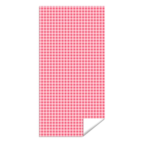 Microfiber Beach Towel Sand Free Quick Dry Oversized Pink and White Gingham Pattern for Adults Travel Pool Swim Retro Aesthetic Lightweight Compact 71 x 32 Inches 1 Pcs - color: Plaid