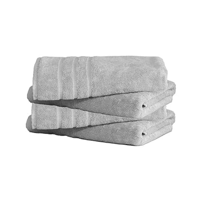 Mosobam Luxury Turkish Bath Towels, 4 Pack, 30 x 58 in, 700 GSM, Light Gray - color: Light Gray, size: Bath Towels, Set of 4
