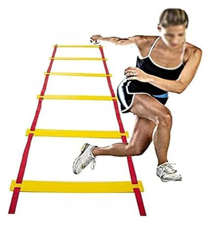 Agility Ladder, Speed Ladder, Cones Football Training Equipment, Speed Agility Set, for Indoor/Outdoor - size: 4m