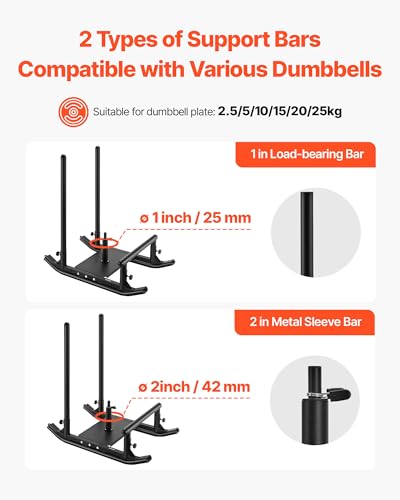 VEVOR Football Sleds and Chutes, Weight Sled, Football Training Pull Push Running Sled, Fitness Workout Sled Push Gym Equipment, Adjustable Height Handle, Compatible 1/2 in Weight Plates - style: Multi Handle-BK