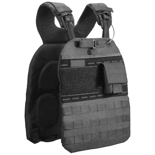 Happybuy Weighted Vest, 40lb Weight Vest, Adjustable Body Weight Jacket, Workout Equipment, for Strength and Endurance Training, Running, Jogging, Walking, Fitness, Weight Loss