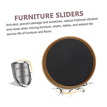 8pcs Core Sliders for Moving Furniture Movers Pads Glides for Carpet and Hard Floors