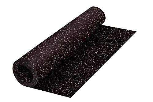 Genaflex Rubber Gym Floor Mat - 8mm Thick - Heavy Duty Commercial Protective Gym Flooring Roll (10% Grey, 4' X 6') - color: 10% Grey, size: 72"L x 48"W x 0.3"Th
