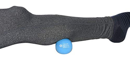 Deep Tissue Massage Therapy Balls: Set of Two with Mesh Bag for Self-Care Pain Relief, Myofacial Therapy, Physical Therapy, Deep Tissue Pressure. Yoga, Pilates Blue 63mm