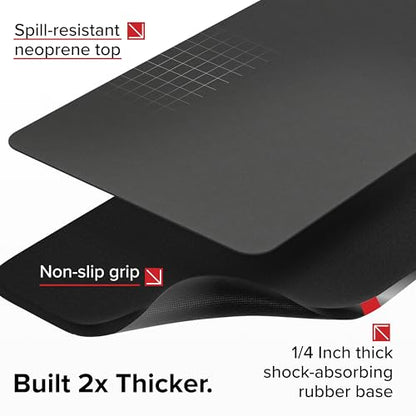 Premium Gun Cleaning Mat (3 Sizes) - 2X Thicker, Oil and Solvent Resistant - Non Slip, Perfect Gun Mat for Cleaning - (Handgun, Rifle and XL Firearms)